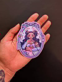 Image 3 of Just a Cutie Trying to Cope - Sticker