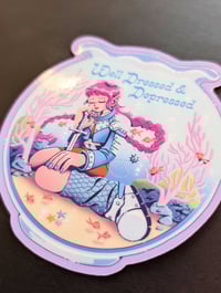 Image 2 of Well Dressed and Depressed - Sticker