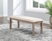 Image 4 of UNi-D112 / TABLE  4 - 6 X SIDE CHAIR AND BENCH SET