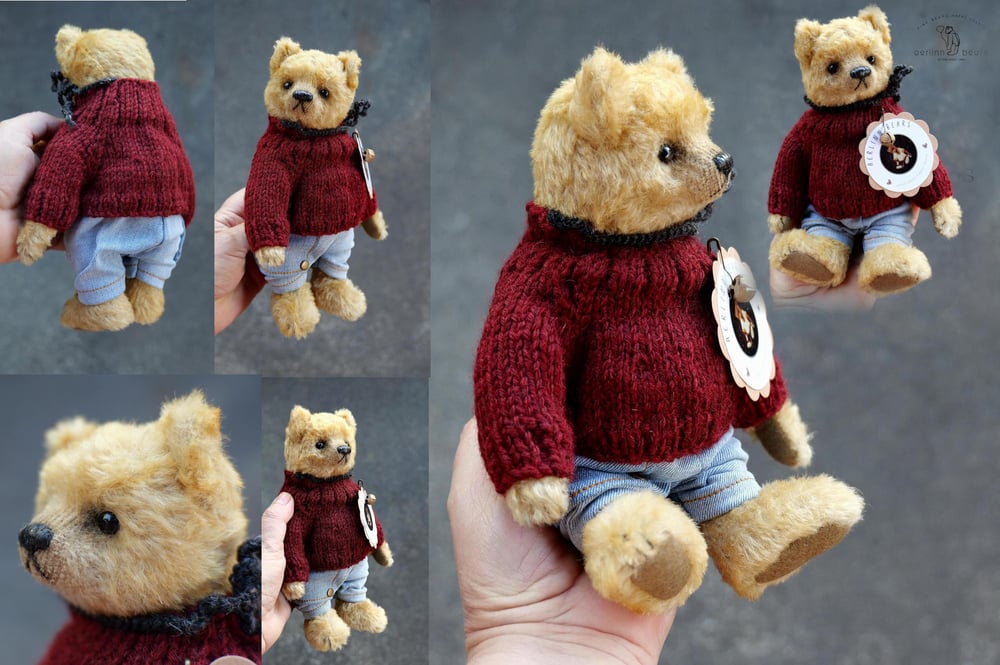 Image of Mohair Artist Teddy Bear One Of A Kind Art Doll from Aerlinn Bears