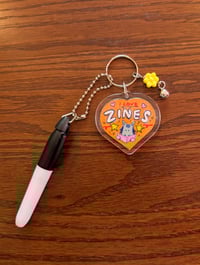 Gray Horse - Marker + Hand Drawn Keychain