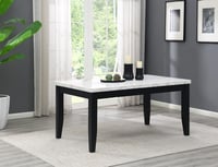 Image 5 of UNi-D127 / MARBLE TABLE  4 - 6 X SIDE CHAIR AND BENCH SET