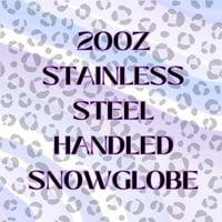 Image 1 of 20OZ STAINLESS STEEL HANDLED SNOWGLOBE