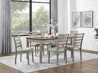 Image 1 of UNi-D146 / TABLE AND 4 - 6 X SIDE CHAIR SET