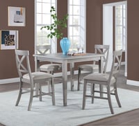 Image 1 of UNi-D165 / TABLE AND 4 X SIDE CHAIR SET