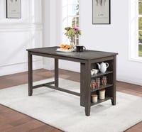 Image 2 of UNi-D176 / PUB TABLE W/WINE RACK AND 4 X STOOL SET