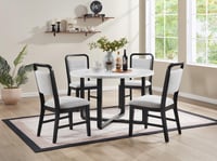Image 1 of UNi-D180 / TABLE AND 4 X SIDE CHAIR SET