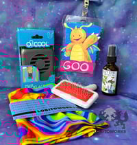 Image 2 of Fursuit Starter Pack - Badge, Brush, Fan, Balaclava, and Fursuit Spray for your new suit!