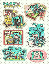 Image 2 of MIKU + CREATURE Sticker Sheet [PREORDER]