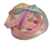 Image 4 of 1PC. FAIRY DUST 42" hand dyed wrist wrap bracelet silk ribbon//Yoga wrist wrap bracelet ribbon