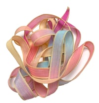 Image 5 of 1PC. FAIRY DUST 42" hand dyed wrist wrap bracelet silk ribbon//Yoga wrist wrap bracelet ribbon
