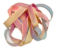 Image 3 of 1PC. FAIRY DUST 42" hand dyed wrist wrap bracelet silk ribbon//Yoga wrist wrap bracelet ribbon