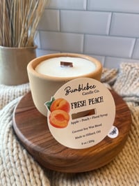 Fresh Peach – Apple, Peach & Floral Syrup | 8 oz Concrete Candle