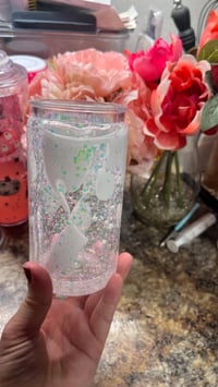 Image 1 of Lava Effect Snow Globe cup 16 oz