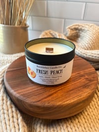 Fresh Peach – Apple, Peach & Floral Syrup | 6 oz Tin Candle