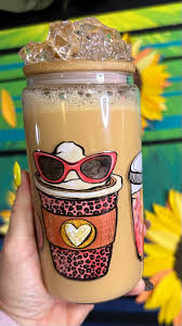 Image 1 of Coffee Snow Globe cup 16 oz 