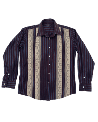 Image 1 of FILET SHIRT - red and black stripe