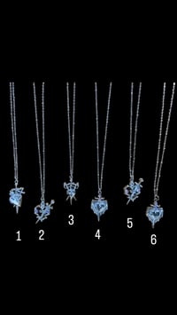 Image 2 of Dagger n Heart pendant necklace
