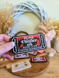 Image 1 of In my thriller era book club bookshelf decor