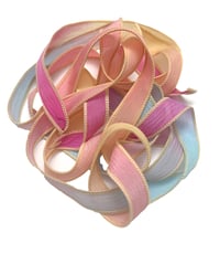 Image 8 of 1PC. FAIRY DUST 42" hand dyed wrist wrap bracelet silk ribbon//Yoga wrist wrap bracelet ribbon