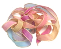 Image 1 of 1PC. FAIRY DUST 42" hand dyed wrist wrap bracelet silk ribbon//Yoga wrist wrap bracelet ribbon