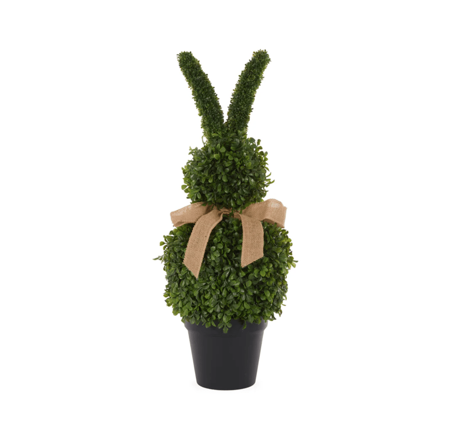 Image of Topiary Bunny with Bow