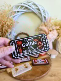 Image 1 of In my gothic era book club bookshelf decor