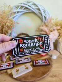 Image 1 of Dark romance book club bookshelf decor