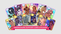 Keychains and Stickers Support Cards