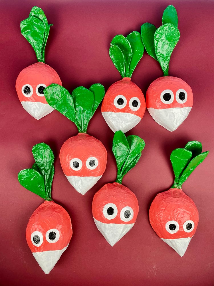 Image of WALL MASK PAPER - RADISHES AND SALTED BUTTER
