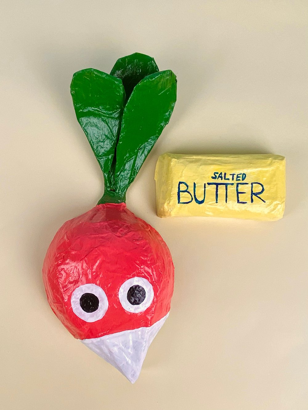 Image of WALL MASK PAPER - RADISHES AND SALTED BUTTER