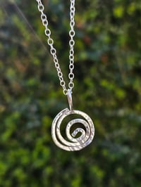 Image 3 of Ready to ship! Sterling Silver Swirl Necklace 