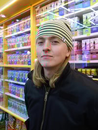 Image 4 of STRIPED  STUDDED LOGO BEANIE