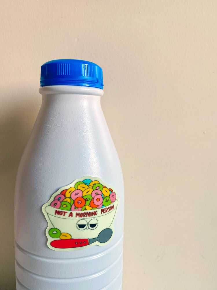 Image of STICKER - NOT A MORNING PERSON