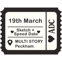 Sketch + Speed Date - Peckham - Male x Female 19th March