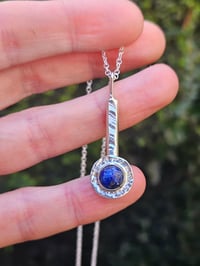 Image 1 of Ready to ship! Sterling Silver & Lapis Lazuli Gemstone Necklace 