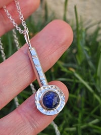Image 10 of Ready to ship! Sterling Silver & Lapis Lazuli Gemstone Necklace 
