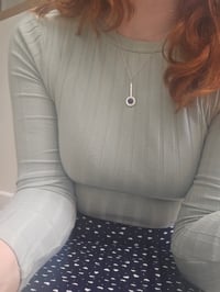 Image 11 of Ready to ship! Sterling Silver & Lapis Lazuli Gemstone Necklace 