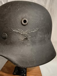 Image 2 of Elmetto mod 40 Tedesco Luftwaffe sbarco in Sicilia WW2 German Helmet WW2  - Casque Allemand 