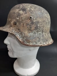 Image 1 of Elmetto mod 42 Tedesco WH Afrika Korps, sbarco in Sicilia WW2. German helmet ww2 - Casque Allemand
