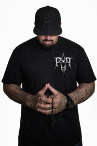 Image 1 of "CHIBI" CREW TEE - BLACK/WHITE