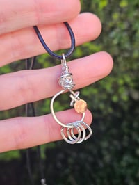 Image 1 of Ready to ship! Mens Necklace! ' Warrior' Sterling Silver and Copper 
