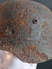 Image 2 of Elmetto mod 40 Tedesco WH Afrika Korps, sbarco in Sicilia WW2. German helmet ww2 - Casque Allemand