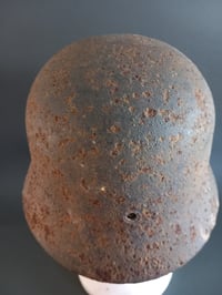 Image 3 of Elmetto mod 40 Tedesco WH Afrika Korps, sbarco in Sicilia WW2. German helmet ww2 - Casque Allemand