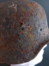 Image 4 of Elmetto mod 40 Tedesco WH Afrika Korps, sbarco in Sicilia WW2. German helmet ww2 - Casque Allemand