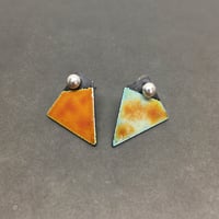 Image 3 of Orange Colour Test Earrings