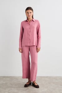 Image 2 of Pantalón Ancho Aurora Rosa Oscuro