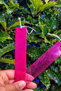 Image 2 of Pink Resin Bookmark | Glitter Bookmark | Handmade Resin Bookmark