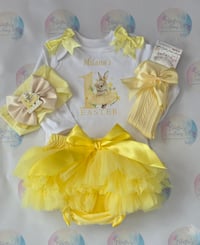 Image 1 of First Easter rabbit tutu sets 