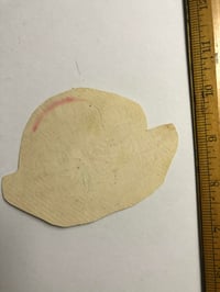 Image 2 of 1970’s Spaulding & Roger’s Harley Davidson Skull hand colored original production pork chop